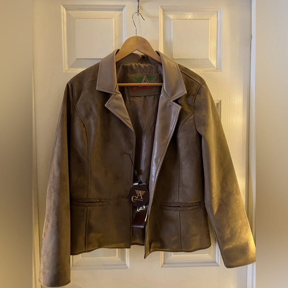 Armani Collezioni suede jacket NWT small